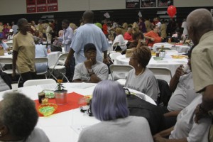 Seniors from the Marshallville Senior Center traveled to Americus for the event.