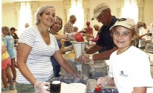 People of all ages participated in the Stop Hunger Now program at First United Methodist Church recently.