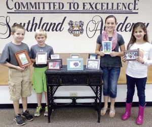 From left are Chase Chapman, Charlie Crisp, Morgan Weaver and Anna Kate Joyner.