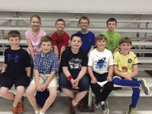 Those on the Third Grade Principal’s Honor Roll at Schley County Elementary School for the Third Nine Weeks are front row: Eli Grace, Ty Grace, Matthew Harrell, Hadley Greene, Ryder Garn; and back row: Abby Kirkland, Rylan Conner, Connor Rhyne, Chase Lewis. 