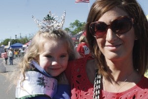 Teeny Miss Schley County Forestry Commission Maddie Lee, 4, and her mother Jessie Heath.