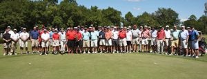 Submitted by South Georgia Technical College: Shown above are all the individuals who participated in the SGTC Jets Booster Club Sparky Reeves Golf Classic.
