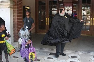 Michael Murray/Americus Times-Recorder: The Phantom of the Opera made an appearance outside of the Rylander after the parade!