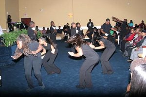 Participants in the Young Adult Dance Ministry.