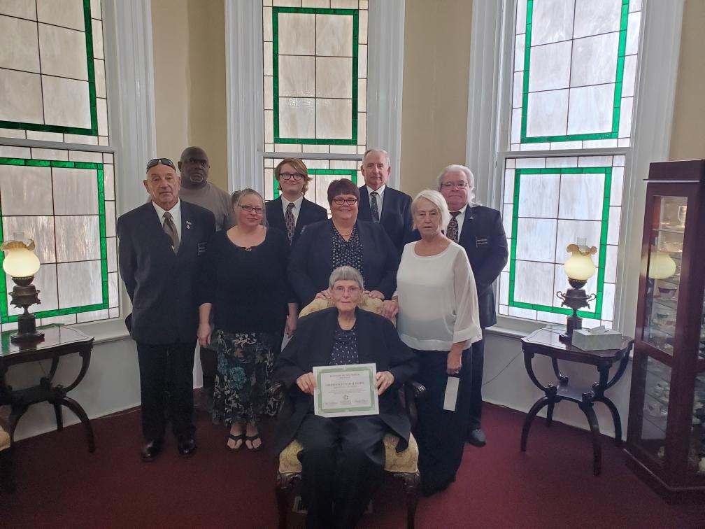 Hancock Funeral Home designated as business of the month Americus