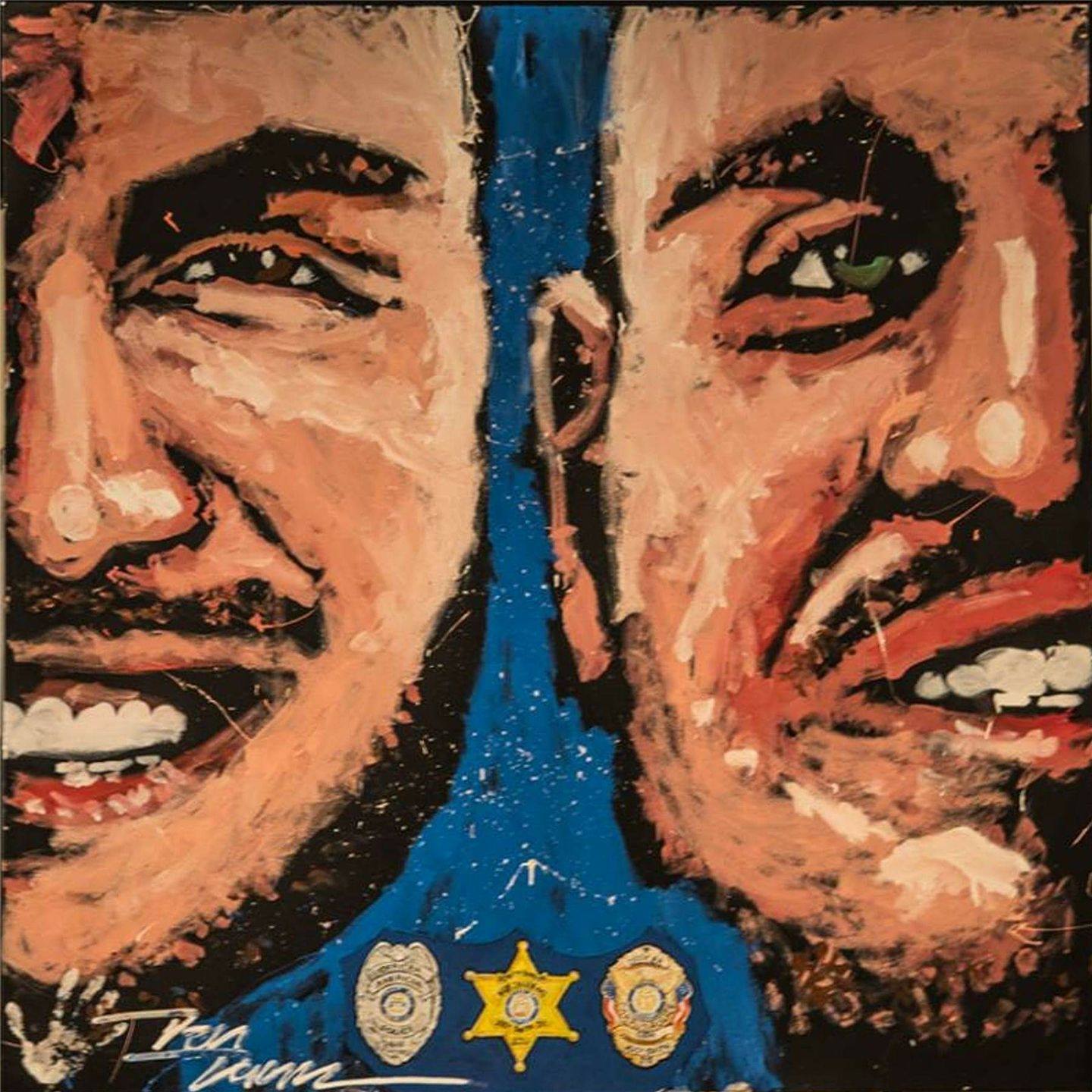 Nick Smarr and Jody Smith painting removed from city hall Americus