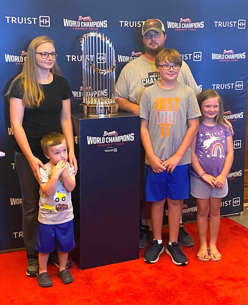 Atlanta Braves World Series Championship Trophy Tour Stop